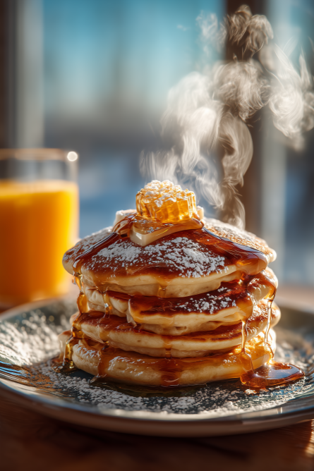 The Golden Sourdough Stack: A Study in Fermentation and Floral Sweetness