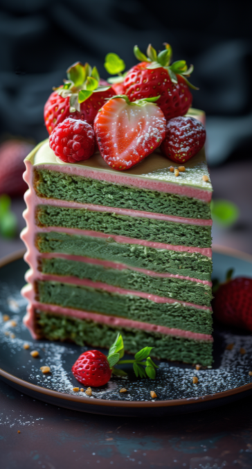Strawberry & Matcha Crepe Cake: A Multi-Layered Architecture of Flavor